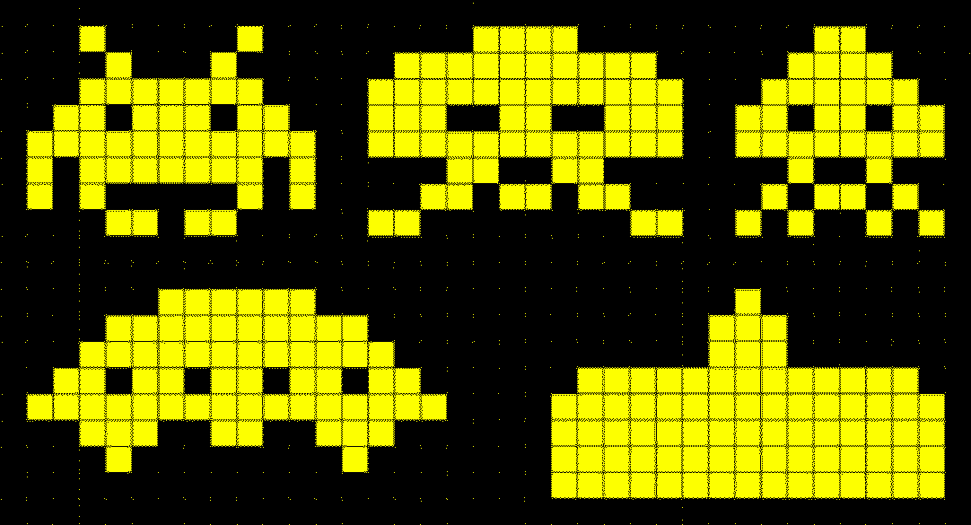 JS Extreme Minification: Encoding Shapes /img/space_invaders_original.png